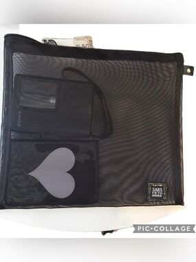 Saks Fifth Avenue Black Men's Nylon Travel Pouch